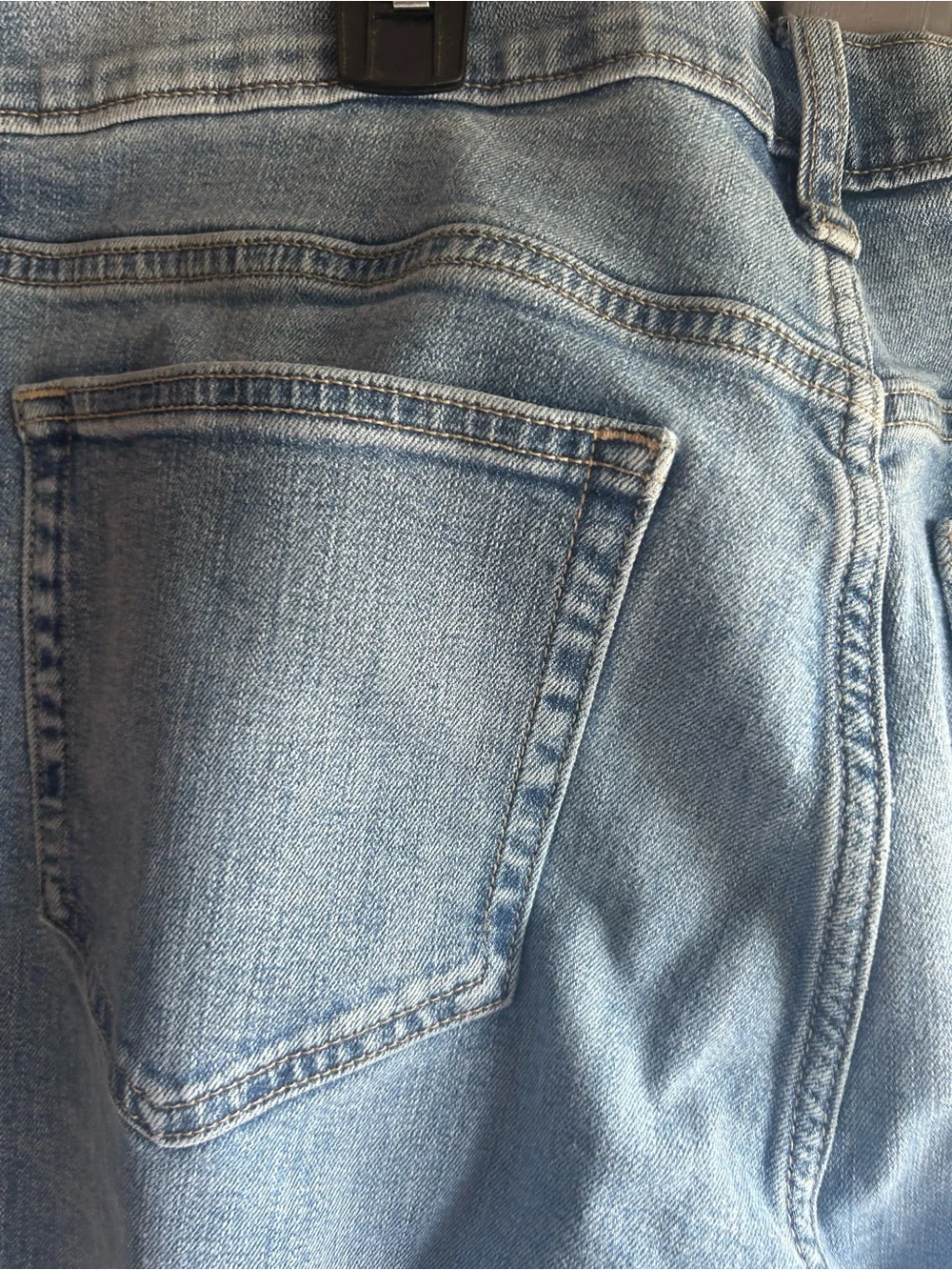 J Crew Flex Men’s 34x32 Blue Jeans Zip Up Straight Leg 5 Pocket